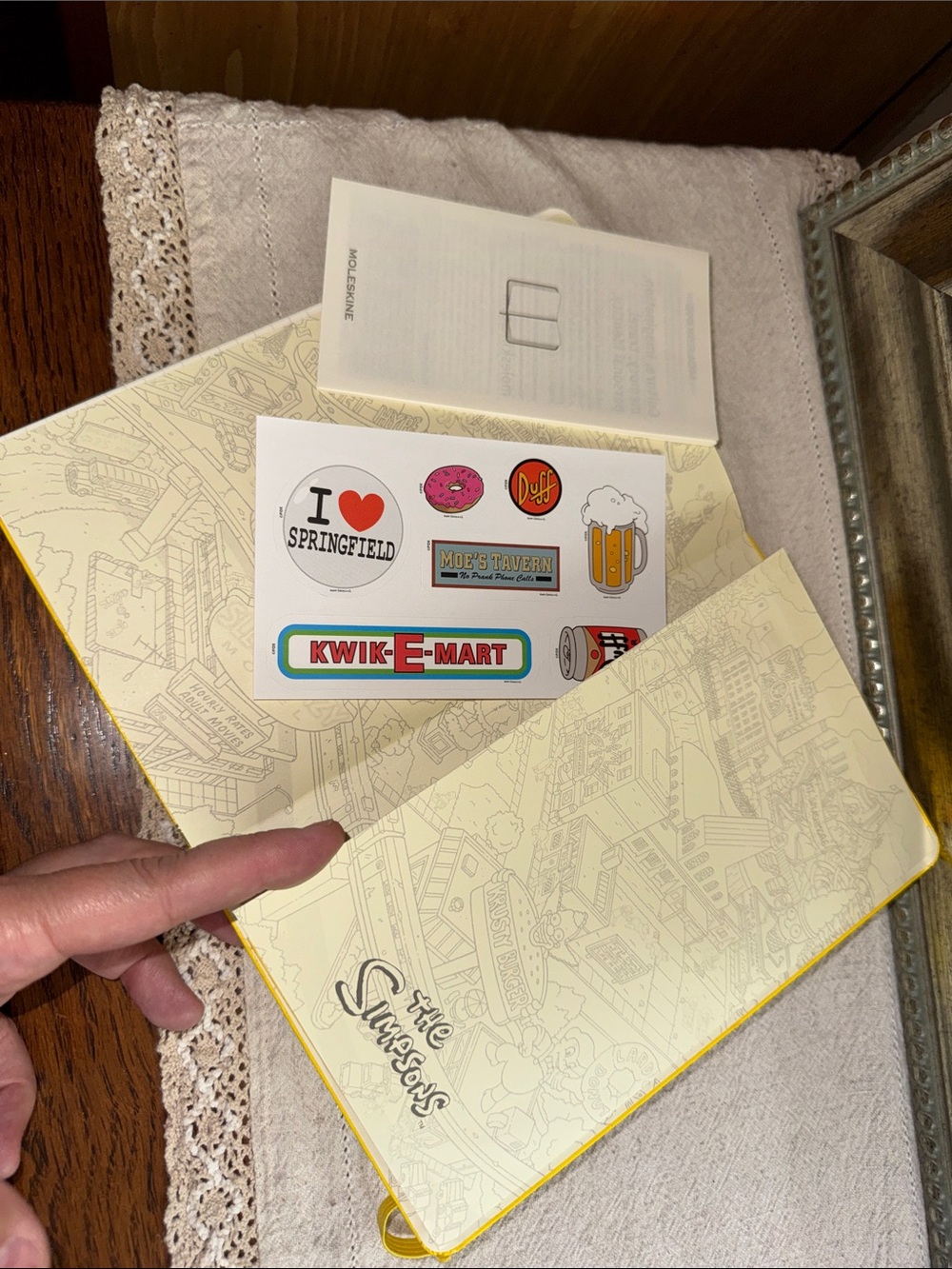 Simpsons Homer Moleskine Limited Edition Ruled Journal Notebook w/Stickers - Picture 4 of 5